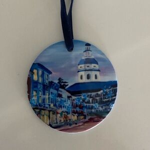 ARTIST KIM HOVELL FROM MARYLAND! BRAND NEW CHRISTMAS ORNAMENT ANNAPOLIS